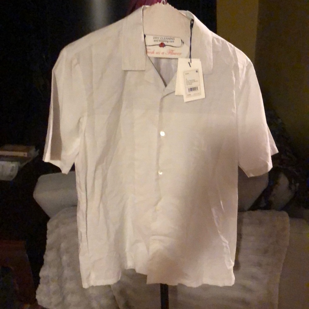 (NWT) THEORY Grey Block Shirt